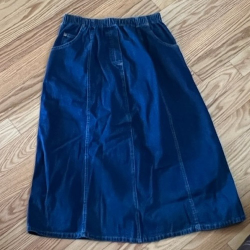 Long Denim Skirt Size 14